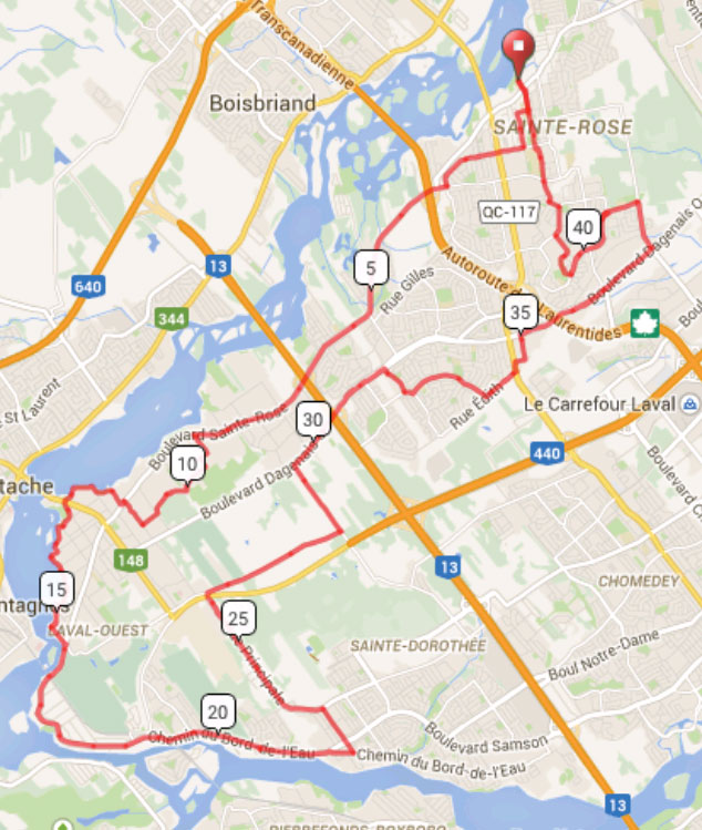 Tour cycliste de la St-Jean 2015 de Laval 45km